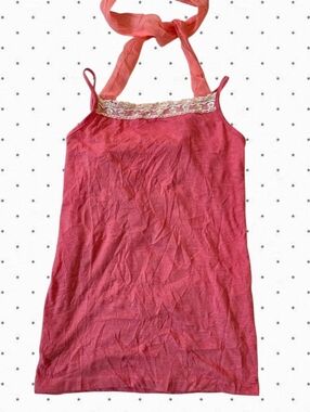 Comfort Basic asian brand coral pink camisole halter top